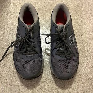 ASICS WOMEN GEL-KAYANO 25 COMFORT RUNNING SNEAKERS GREY/ORANGE 1012A026 SIZE 10